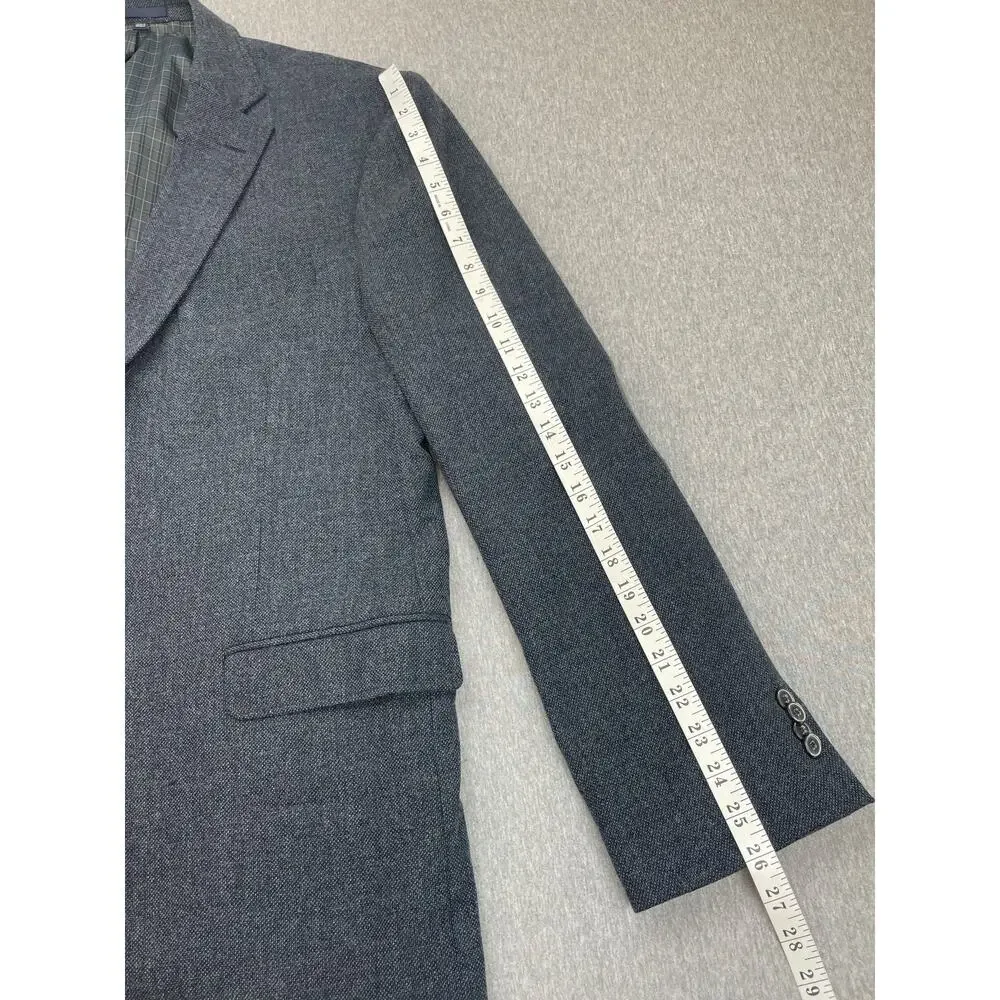 Jos A Bank 1905 Blazer Mens 48R Hopsack Speckled Wool Blend Stretch Jacket